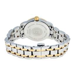 Fendi White Two Tone Stainless Steel 2100L Women's Wristwatch 26 mm