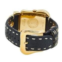 Fendi Black Yellow Gold Plated Stainless Steel B.Fendi 3800G Women's Wristwatch 33 mm