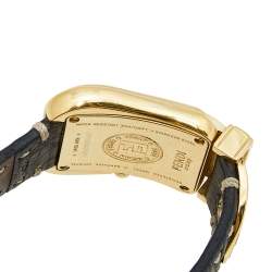 Fendi Black Yellow Gold Plated Stainless Steel B.Fendi 3800G Women's Wristwatch 33 mm