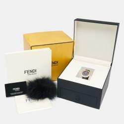 Fendi Black Mother of Pearl Rose Gold Plated Stainless Steel Leather My Way 35000M Women's Wristwatch 36 mm