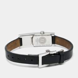 Fendi Black Stainless Steel Leather Orologi 3300L Women's Wristwatch 13 mm