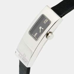 Fendi Black Stainless Steel Leather Orologi 3300L Women's Wristwatch 13 mm