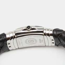 Fendi Mother of Pearl Stainless Steel Calfskin Diamond Spy 9000L Women's Wristwatch 20 mm