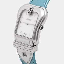 Fendi Mother of Pearl Stainless Steel Leather B.Fendi 3800G Women's Wristwatch 33 mm