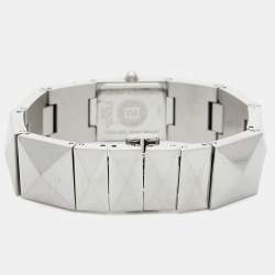 Pre Owned Fendi Black Stainless Steel Pyramid 4250L Women's Wristwatch 15 mm