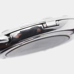 Pre Owned Fendi Mother of Pearl Leather Stainless Steel Selleria 8100M Women's Wristwatch 37 mm 