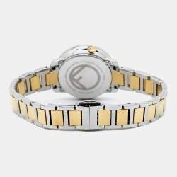 Fendi White Two-Tone Stainless Steel Run Away FOW802A2YKF0QA0 Women's Wristwatch 28 mm
