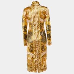 Fendace Fendi X Versace Multicolor Printed Lurex Midi Dress M