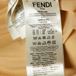 Fendace Fendi X Versace Multicolor Printed Lurex Midi Dress M