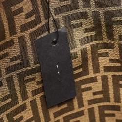 Pre Owned Fendi x Versace Multicolor Baroque Print Canvas and Leather Large Fendace Sunshine Tote