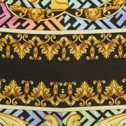 مملوكة مسبقًا Fendace Multicolor FF and Barocco Print Jersey Leggings M