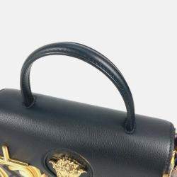Fendi x Versace Black/Brown PVC and Leather La Medusa Top Handle Bag