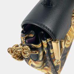 Fendi x Versace Black/Brown PVC and Leather La Medusa Top Handle Bag