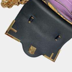 Fendi x Versace Black/Brown PVC and Leather La Medusa Top Handle Bag