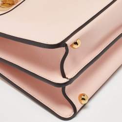 Fendi x Versace Light Pink Leather Peekaboo Iseeu Top Handle Bag