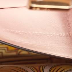 Fendi x Versace Light Pink Leather Peekaboo Iseeu Top Handle Bag