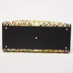 Fendi x Versace Multicolor Baroque Print Canvas and Leather Large Fendace Sunshine Tote