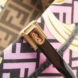 Fendi x Versace Multicolor Baroque Print Canvas and Leather Large Fendace Sunshine Tote