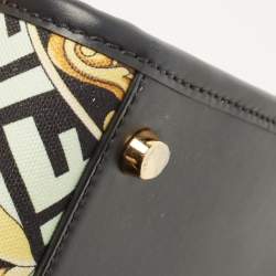 Fendi x Versace Multicolor Baroque Print Canvas and Leather Large Fendace Sunshine Tote