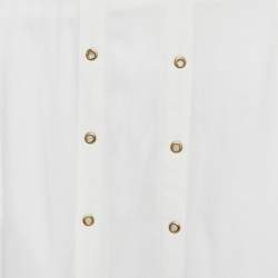 Pre Owned Finders Keepers The Label White Crepe Grommet Detail Maxi Dress XS