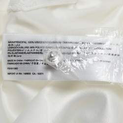 Pre Owned Finders Keepers The Label White Crepe Grommet Detail Maxi Dress XS