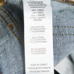 Frame Blue Denim L'Homme Slim Jeans L Waist 32"