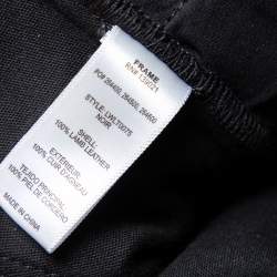 Frame Atelier Black Leather Skinny Moto Pants M