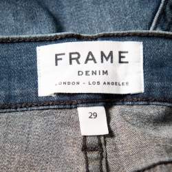 Frame Navy Blue Medium Wash Denim High Waist Myddelton Jeans M