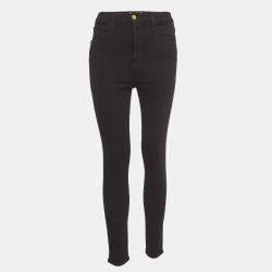 Frame Black Denim Ali High Rise Cigarette Skinny Jeans M
