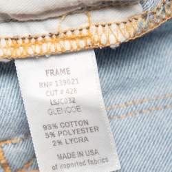 Frame Blue Faded Denim Le Skinny de Jeanne Crop Jeans M