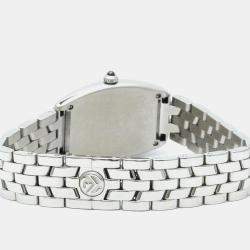 Franck Muller Silver Stainless Steel Cintree Curvex Quartz Women's Wristwatch 25 mm
