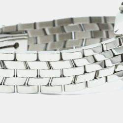 Franck Muller Silver Stainless Steel Cintree Curvex Quartz Women's Wristwatch 25 mm