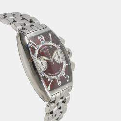 Franck Muller Red Stainless Steel Casablanca 5850 CC A Automatic Women's Wristwatch 30 mm