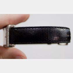 Franck Muller Black Diamond 18k White Gold Long Island Quartz Women's Wristwatch 29 mm