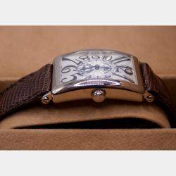 Franck Muller Silver Stainless Steel Long Island Quartz Women's Wristwatch 26 mm
