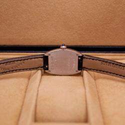 Franck Muller Silver 18k White Gold Curvex 2502QZ Quartz Women's Wristwatch 25 mm