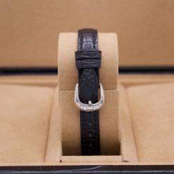 Franck Muller Silver 18k White Gold Diamond Curvex Manual Winding Women's Wristwatch 20 mm