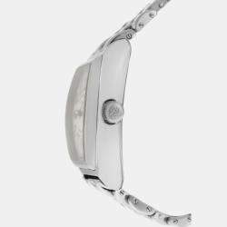 Franck Muller White Stainless Steel Conquistador 8000SC Automatic Women's Wristwatch 35 mm