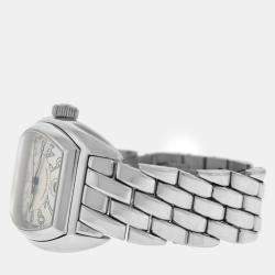 Franck Muller White Stainless Steel Conquistador 8000SC Automatic Women's Wristwatch 35 mm