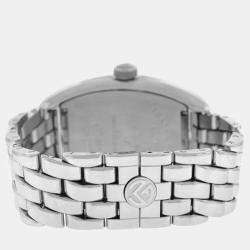 Franck Muller White Stainless Steel Conquistador 8000SC Automatic Women's Wristwatch 35 mm