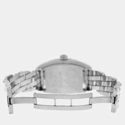 Franck Muller White Stainless Steel Conquistador 8000SC Automatic Women's Wristwatch 35 mm