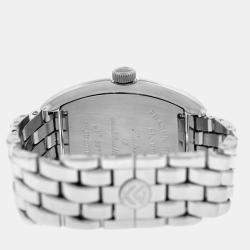 Franck Muller White Stainless Steel Conquistador 8000SC Automatic Women's Wristwatch 35 mm