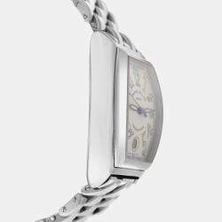 Franck Muller White Stainless Steel Conquistador 8000SC Automatic Women's Wristwatch 35 mm