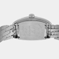 Franck Muller White Stainless Steel Conquistador 8000SC Automatic Women's Wristwatch 35 mm