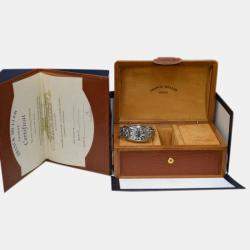 Franck Muller Black Stainless Steel Conquistador 8001 L SC Automatic Women's Wristwatch 28 mm