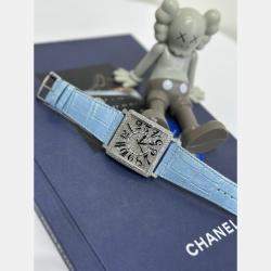 Franck Muller White Gold Full Diamond Watch 42mm Original Diamond Set Automatic