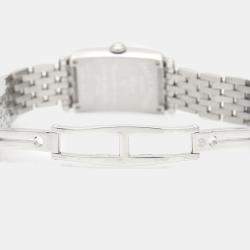 Pre Owned ساعة يد نسائية فرانك مولر لونج أيلاند 802QZCOLDRM كوارتز ستانلس ستيل فضية 32.5 مم