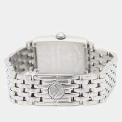 Pre Owned ساعة يد نسائية فرانك مولر لونج أيلاند 802QZCOLDRM كوارتز ستانلس ستيل فضية 32.5 مم