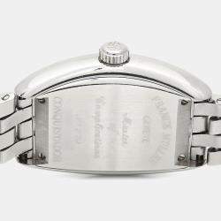 Pre Owned Franck Muller Silver Conquistador 8005LQZ Women's Wristwatch 27.5 mm