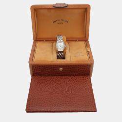 Pre Owned Franck Muller Silver Conquistador 8005LQZ Women's Wristwatch 27.5 mm